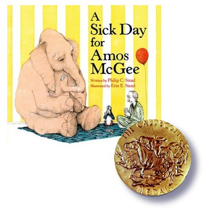 book cover-A Sick Day for Amos McGee